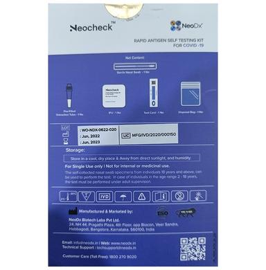 Neocheck Rapid Antigen Self Testing Kit for Covid 19