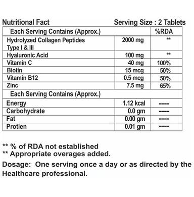 Goa Nutritions Marine Collagen Tablet Sugar Free