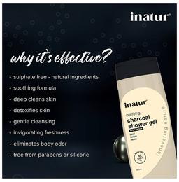 Inatur Charcoal Shower Gel