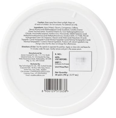 mCaffeine Green Tea Hydrogel Under Eye Patches | For Eye Care