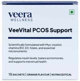 Veera Wellness VeeVital PCOS Support Sachet (15 Each) Orange