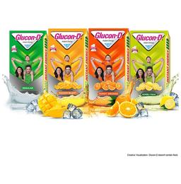 Glucon-D with Glucose, Calcium, Vitamin C & Sucrose | Nutrition Booster Mango Burst