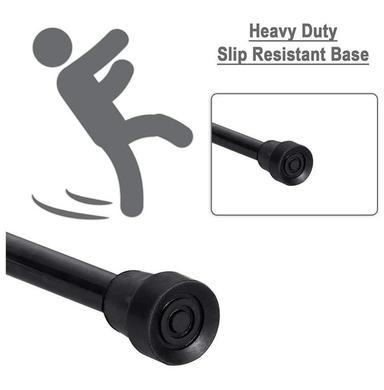 MCP Jindal Height Adjustable Walking Stick Black