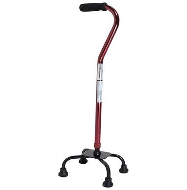 MCP Jindal WS 420 Quadripod Adjustable Four Legged Walking Stick Brown