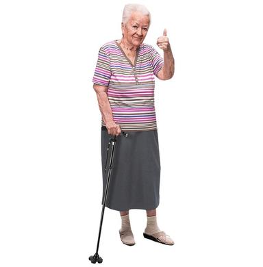 MCP Magic LED Folding Walking Stick Black