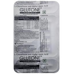 Glutone Tablet| L-Glutathione & Alpha Lipoic Acid
