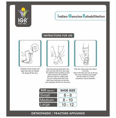 IGR Walker Boot Cushioned Ankle Length Black
