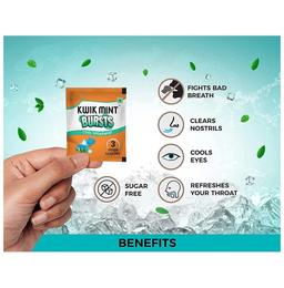 Kwik Mint Bursts Brusts Cool Spearmint Sugar Free