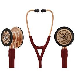 MDLS Life Strong Cardiology IV Rose Gold Stethoscope Burgundy