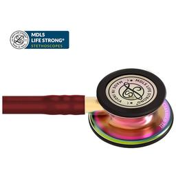 MDLS Life Strong Classico lll Rainbow Stethoscope Burgundy