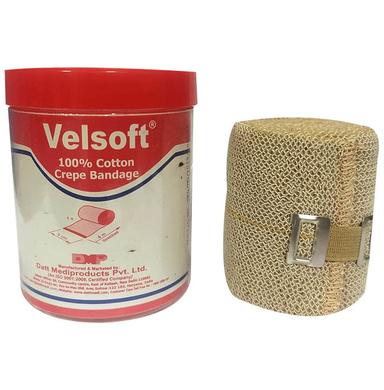 Velsoft 100% Cotton Crepe bandage 5cm x 4m