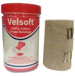 Velsoft 100% Cotton Crepe bandage 8cm x 4m