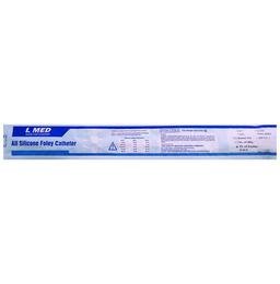 L Med 100% Silicone Foley Ballon 2 Way Catheter 12 FR