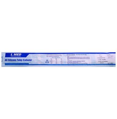 L Med 100% Silicone Foley Ballon 2 Way Catheter 12 FR
