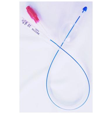 L Med 100% Silicone Foley Ballon 2 Way Catheter 18 FR