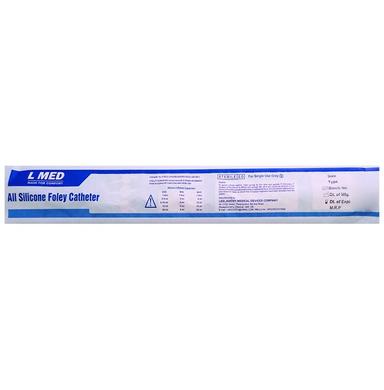 L Med 100% Silicone Foley Ballon 2 Way Catheter 24 FR