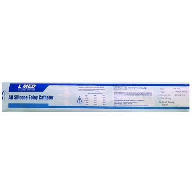 L Med 100% Silicone Foley Ballon 3 Way Catheter 16 FR