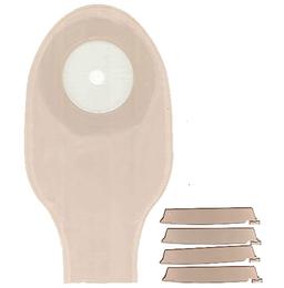 Med 1902 LC 3000 One Piece Open Transparent Bag for Urine/Stool Collection with 3 Clamps
