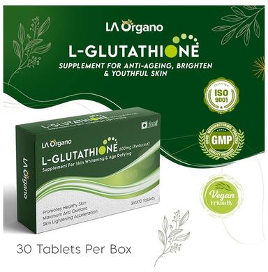 LA Organo L- Glutathione 600mg (Reduced) | For Skin Health & Anti-Ageing Support | Tablet