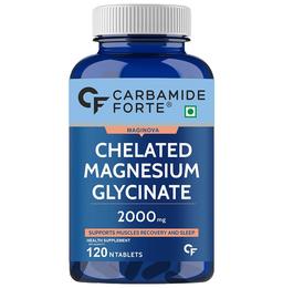 Carbamide Forte Chelated Magnesium Glycinate 2000mg for Muscle Recovery & Sleep Support | Tablet