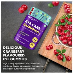 Carbamide Forte Eye Care Gummies with Lutein and Zeaxanthin Cranberry