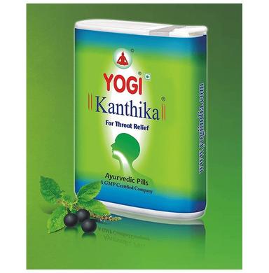 Yogi Kanthika Ayurvedic Pills for Throat Relief