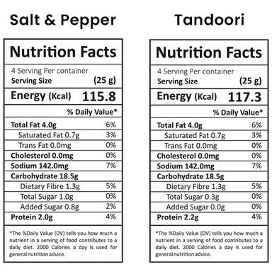 Dibha Tandoori Makhana Salt & Pepper Makhana ( 100gm Each )