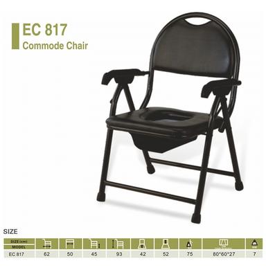 EASYCARE EC 817 Standard Steel Commode Chair Black