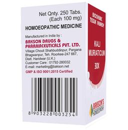 Bakson's Homeopathy Kali Muriaticum Biochemic Tablet 30X