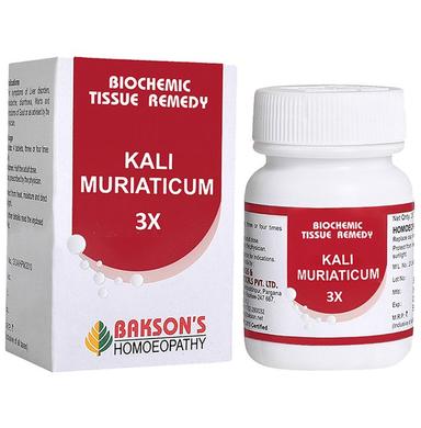 Bakson's Homeopathy Kali Muriaticum Biochemic Tablet 3X