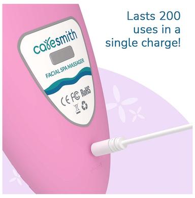 Caresmith Battery Powered Sonic Massager Brush Pink Taffy