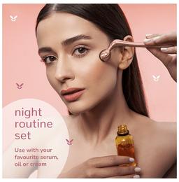 Caresmith Bloom Solid Metal Face Roller Rose Gold
