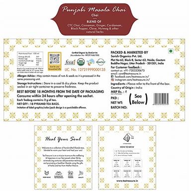 Tea Treasure Punjabi Masala Chai Tea Bag (2gm Each)
