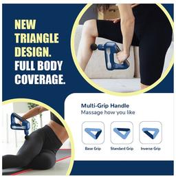 Caresmith Charge Flex Cordless Massage Gun Blue