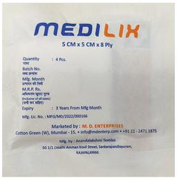 Medilix Gauze Swab Pack 5cm x 5cm x 8ply
