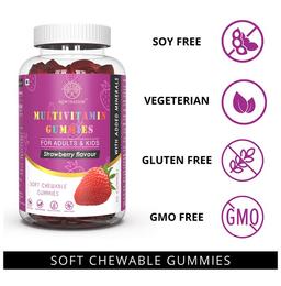 Newtreesun Multivitamin Soft Chewable Gummies Strawberry