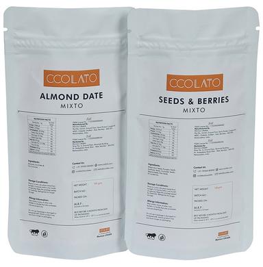 Ccolato Combo Pack of Almond Date and Seed & Berries Mixto (100 gm Each)