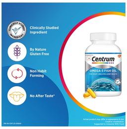 Centrum Omega 3 Fish Oil Capsule for Heart, Skin, Eye & Joint Health