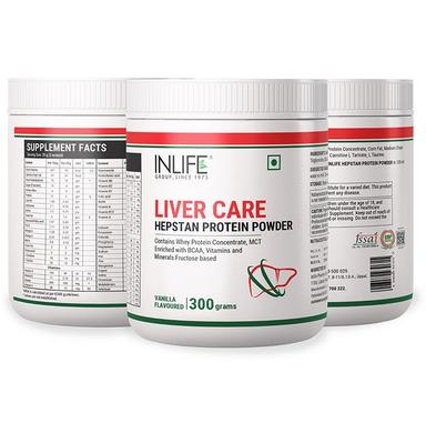 Inlife Hepstan Whey Protein with Vitamins & Minerals | For Liver Care | Flavour Vanilla Powder