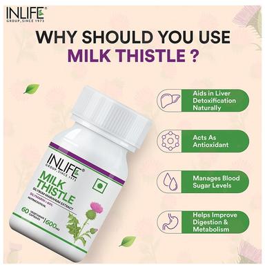 Inlife Milk Thistle 600mg Vegetarian Capsule