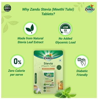 Zandu Stevia (Meethi Tulsi) Tablet