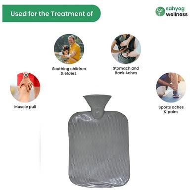 Sahyog Wellness Silicon Hot & Cold Water Bag Grey