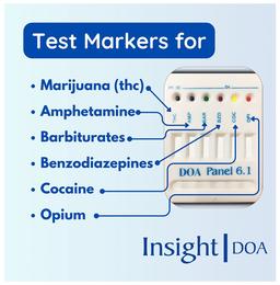 Insight DOA 6 Panel Urine Drug Test Kit