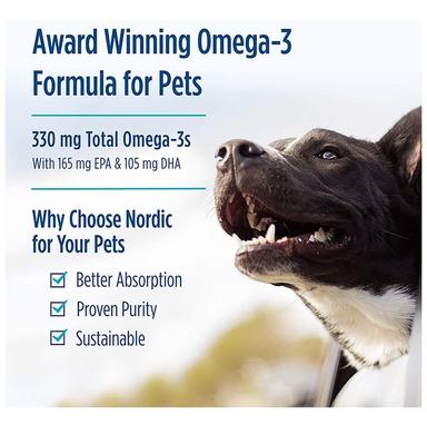 Nordic Naturals Omega-3 Pet Softgel for Optimal Pet Health and Wellness