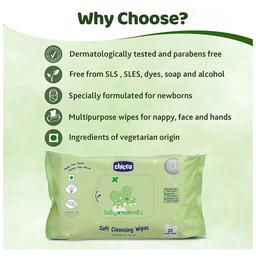 Chicco Baby Momets Wipes Fliptop-Bipack (72 Each)