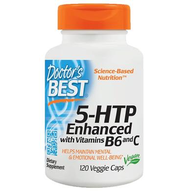 Doctor's Best 5-HTP with Vitamins B6 and C Veggie Capsule | For Mental & Emotional Well-Being