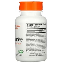 Doctor's Best D-Phenylalanine 500mg Veggie Capsule | For Healthy Mood