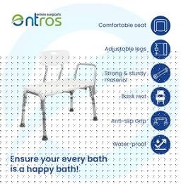 Entros SC6030A Adjustable Lightweight Shower Chair bath Stool Shower Chair