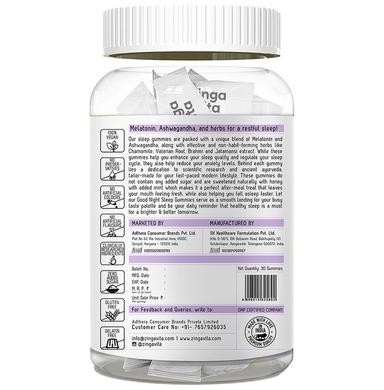 Zingavita Melatonin 5mg Good Night Sleep Gummies with Ashwagandha Mint
