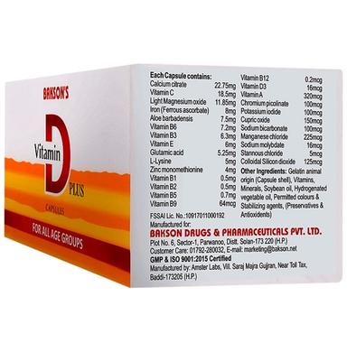Bakson's Vitamin D Plus Capsule